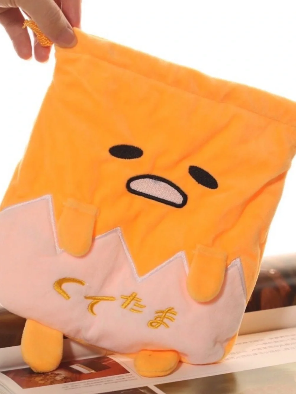Brand new Gudetama drawstring bag